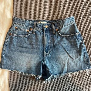 Madewell High Rise Relaxed Denim Shorts